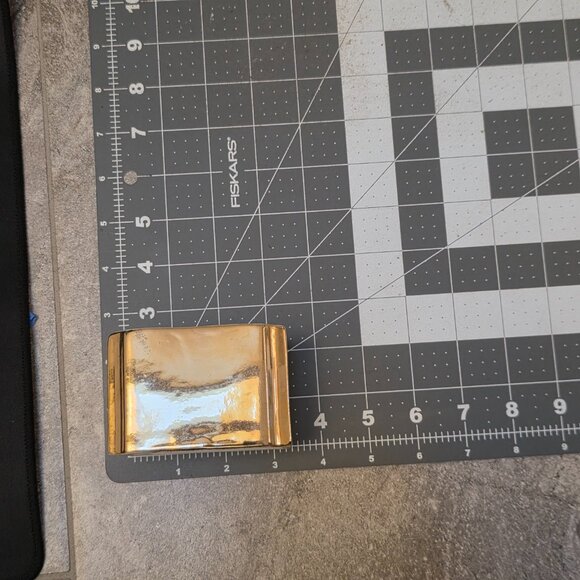 Hall Golden Glo Sugar sweetener packet holder 22K Gold USA 1950s # 716 - Picture 8 of 8